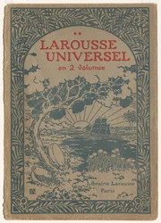 Larousse Universal: Omslag (Le Larousse Universel) (træsnit i farver)