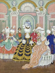 Ballroom Scene, illustration fra 