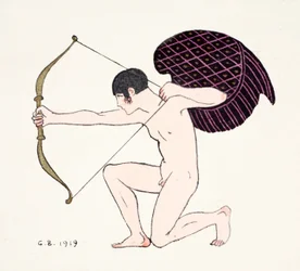 Amor 1919 (pochoir print)