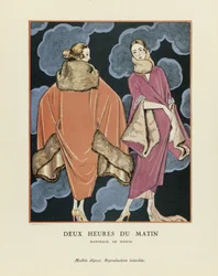 To om morgenen, pub. 1923 (stenciltryk)