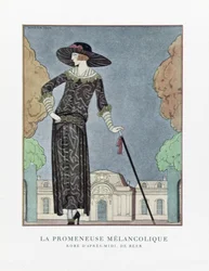 The Melankolic Walker, pub. 1922 (stenciltryk)