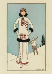 Til St.Moritz, tallerken fra 