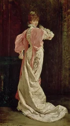 Sarah Bernhardt (1844-1923) i rollen som dronningen i «Ruy Blas» af Victor Hugo, 1879