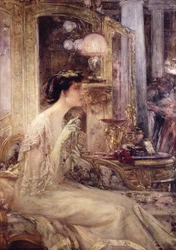 Mademoiselle B (olie på lærred)