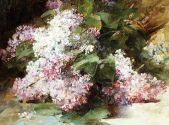 Syrener. Maleri af Georges Jeannin (1841-1925) Privat samling.