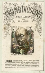 BISMARCK Otto Eduard Leopold von Bismarck-Schönhausen (1815-1898), - illustration fra "Le Trombinoscope", et satirisk politisk tidsskrift af Leon-Charles Bienvenu, kendt som Touchatout (1835-1910) monografi N. 7, Paris