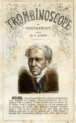 Jules Armand DUFAURE (1798-1881) - illustration fra "Le Trombinoscope", et satirisk politisk tidsskrift af Leon-Charles Bienvenu, kendt som Touchatout (1835-1910) monografi N. 30, Paris, marts 1872