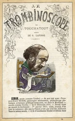 Jules SIMON (1814-1896) - illustration fra "Le Trombinoscope", et satirisk politisk tidsskrift af Leon-Charles Bienvenu, kendt som Touchatout (1835-1910) monografi N. 14, Paris