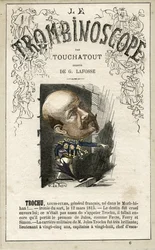 Louis-Jules TROCHU (1815-1896) illustration fra "Le Trombinoscope", et satirisk politisk tidsskrift af Leon-Charles Bienvenu, kendt som Touchatout (1835-1910) monografi N. 6, Paris