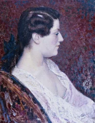 Kvinde med nøgne bryster, 1907