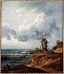 Argenteuil mølle. Maleri af Georges Michel (1763-1843)