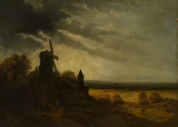 Møllen i Montmartre, formentlig ca. 1820.