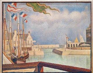 Port-en-Bessin, en søndag (olie på lærred)