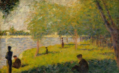 Studie til En søndag på La Grande Jatte, 1884.