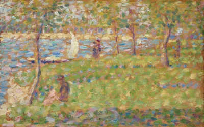 Studie for La Grande Jatte, 18841885.