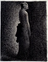 Den sorte knude, omkring 1882. Mål 0,31 x 0,23 m. Paris, Musée d