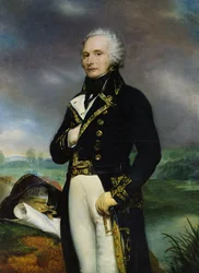 Portræt af Viscount Alexandre-Francois-Marie de Beauharnais (1760-94) efter et maleri af J. Guerin