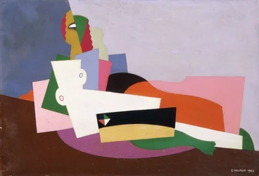 Liggende nøgen, 1923