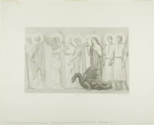 Den hellige Genevièves pastorale liv (højre panel)