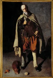 Den gamle hund. Maleri af George of the Tower (1593-1652)