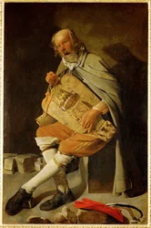 Gurdy Player 1628/30 (maleri på lærred)