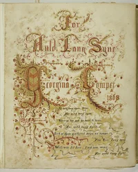 Uden titel [For Auld Lang Syne], 185568.