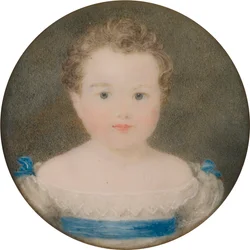 Portræt af Orlando George Charles Bridgeman, derefter 3. Earl Bradford, som barn (1819-1898), ca. 1821-22 (olie og lærred)