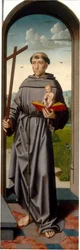 Sankt Anna-altertavlen: Sankt Antonius af Padua [højre panel], ca. 1500-1520 (olie på panel)