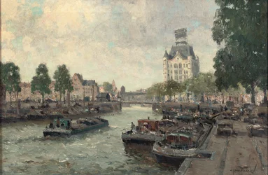 Udsigt over Witte Huis, Rotterdam (olie på lærred)