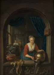 Stuepige ved vinduet, ca. 1660