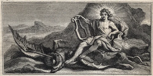 Apollo dræber Hydraen - Apollo terrassant l