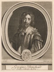 Jacques Blanchard, fra bogen Les hommes illustres ..., bind II, af Charles Perrault