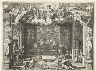 Allegori af Westminster-traktaten Allegori om fred mellem England og De Forenede Nederlande, 1674