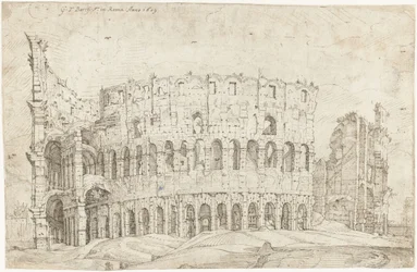 Udvendigt af ruinerne af Colosseum, Rom