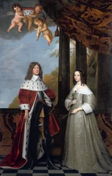 Portræt af Friedrich Wilhelm, kurfyrste af Brandenburg, og hans hustru Louise Henriette, grevinde af Orange-Nassau