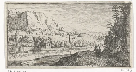 Flod i et bjerglandskab