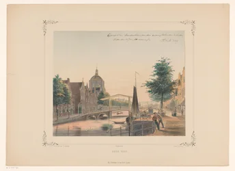Udsigt over Oude Vest i Leiden Gammel vest (titel på objekt)