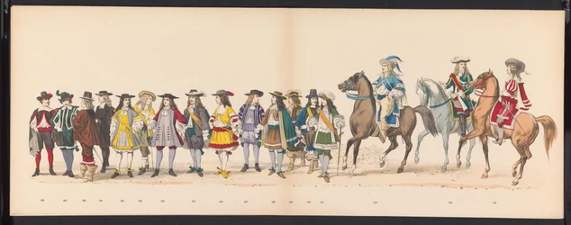 Masquerade of the Leiden Students, 1875 (plade 16) Maskerade afholdt af medlemmerne af Leidens studentkorps den 15. juni 1875 til fejring af 300-året for Leidsche Hoogeschool, forestillende Leidsche Hoogeschool, afbildet i