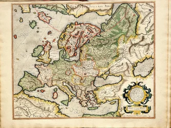 Atlas eller kosmografiske meditationer om verden og fremstillede Fugura Europa: Livland, Rusland