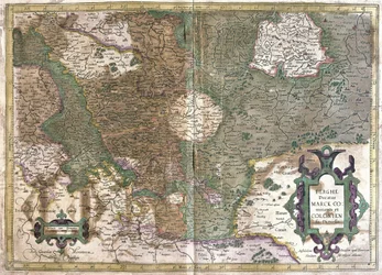 Köln, Waldeck (Hessen), Tyskland (gravering
