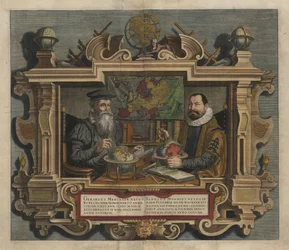 Atlas eller kosmografiske overvejelser om verdens tilblivelse og Islays skikkelse. Påbegyndt på latin af den meget lærde Gerard Mercator, afsluttet af Jodocus Hondius