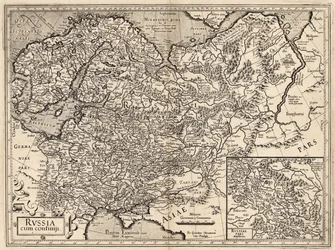Rusland cum Confinijs. Kort over Rusland, 1587.