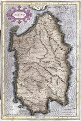 Sardinien, Italien (gravering