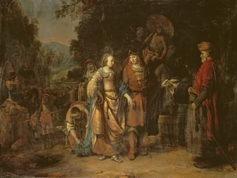 Isaac og Rebecca ved Lahai-rois brønd