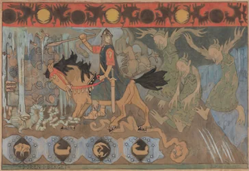 Døren i klippen, 1895.