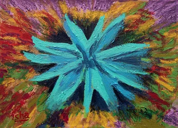 Blue Agave, 20018 (olie på lærred)