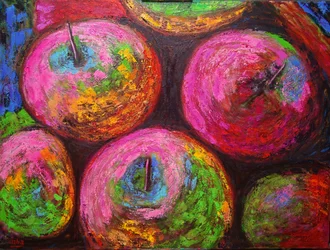 Candy Apples, 2021 (olie på lærred)