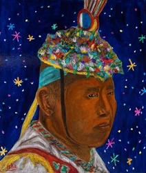 El Volador Maya,2019 (olie på lærred)