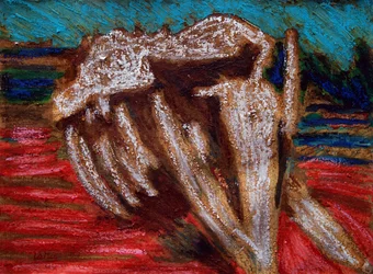 Hvalskelet,2019 (olie på lærred)