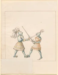 Freydal, The Book of Jousts and Tournament of Emperor Maximilian I: Combats on Foot (Jousts) (Bind III): Plade 158